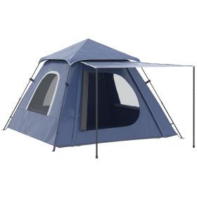 Hiking Traveling Portable Backpacking Camping Tent (Color: Navy)