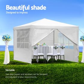 Party Canopy Tent Outdoor Gazebo Heavy Duty Pavilion Event w/ Removable Walls (Walls: 4, size: 10'x10)